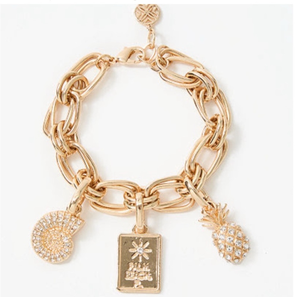 LILLY PULITZER CHARM BRACELET NWT
